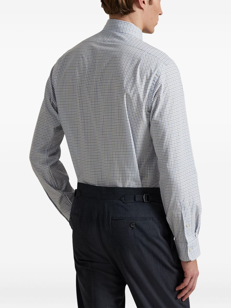 plaid embroidered poplin shirt 4