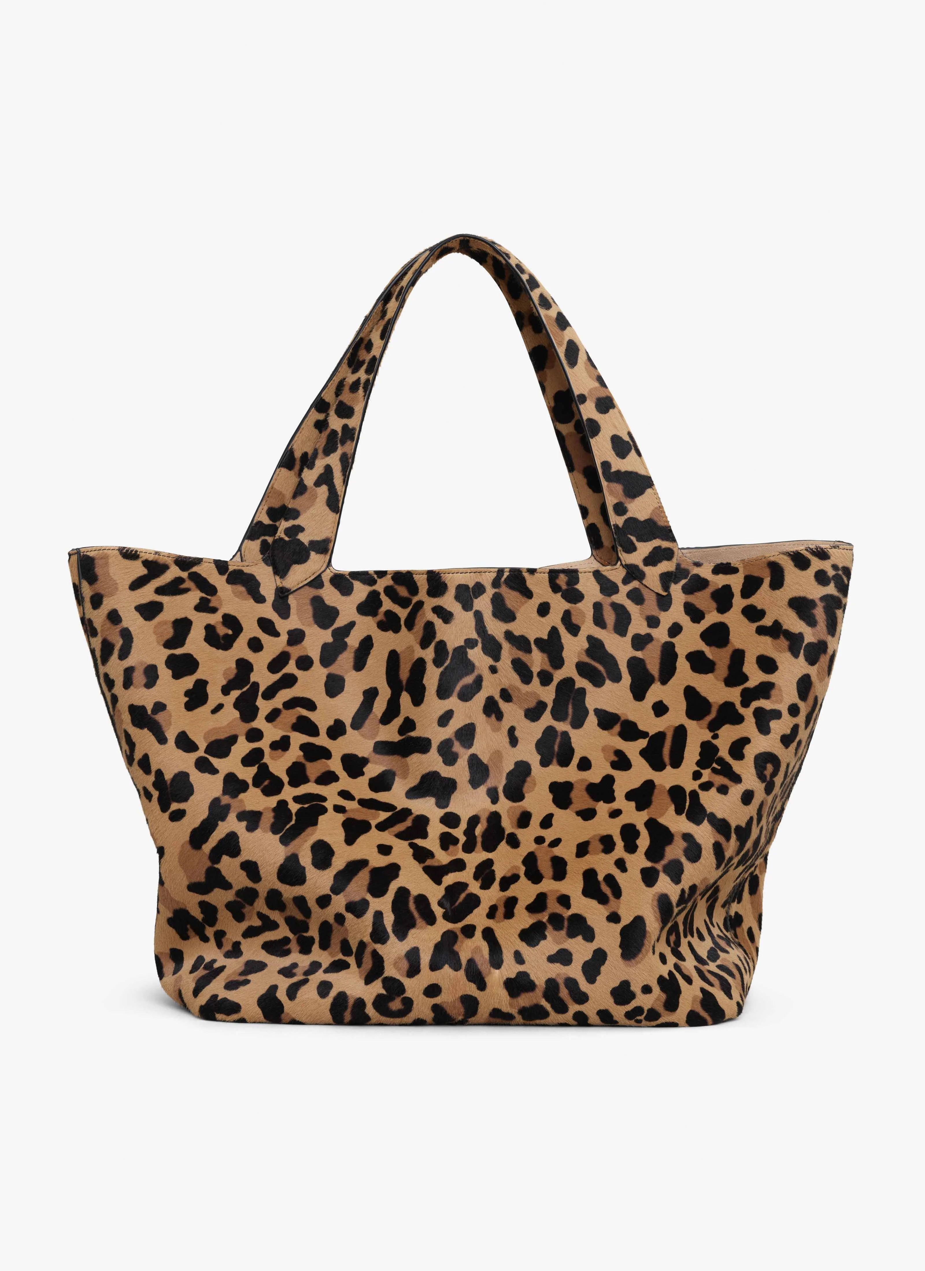 LE CABAS BAG IN LEOPARD HAIRCALF - 1