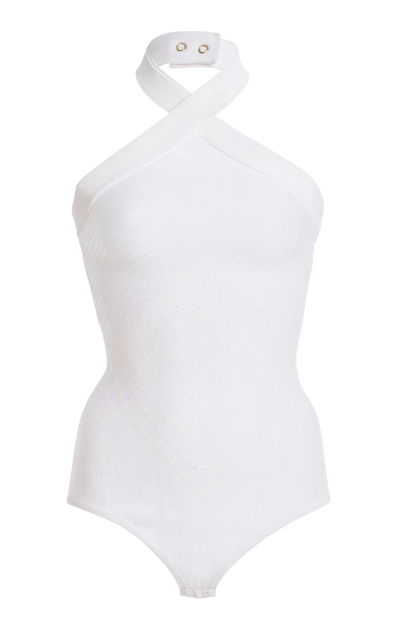 Glittered Compact Knit Bodysuit - 1