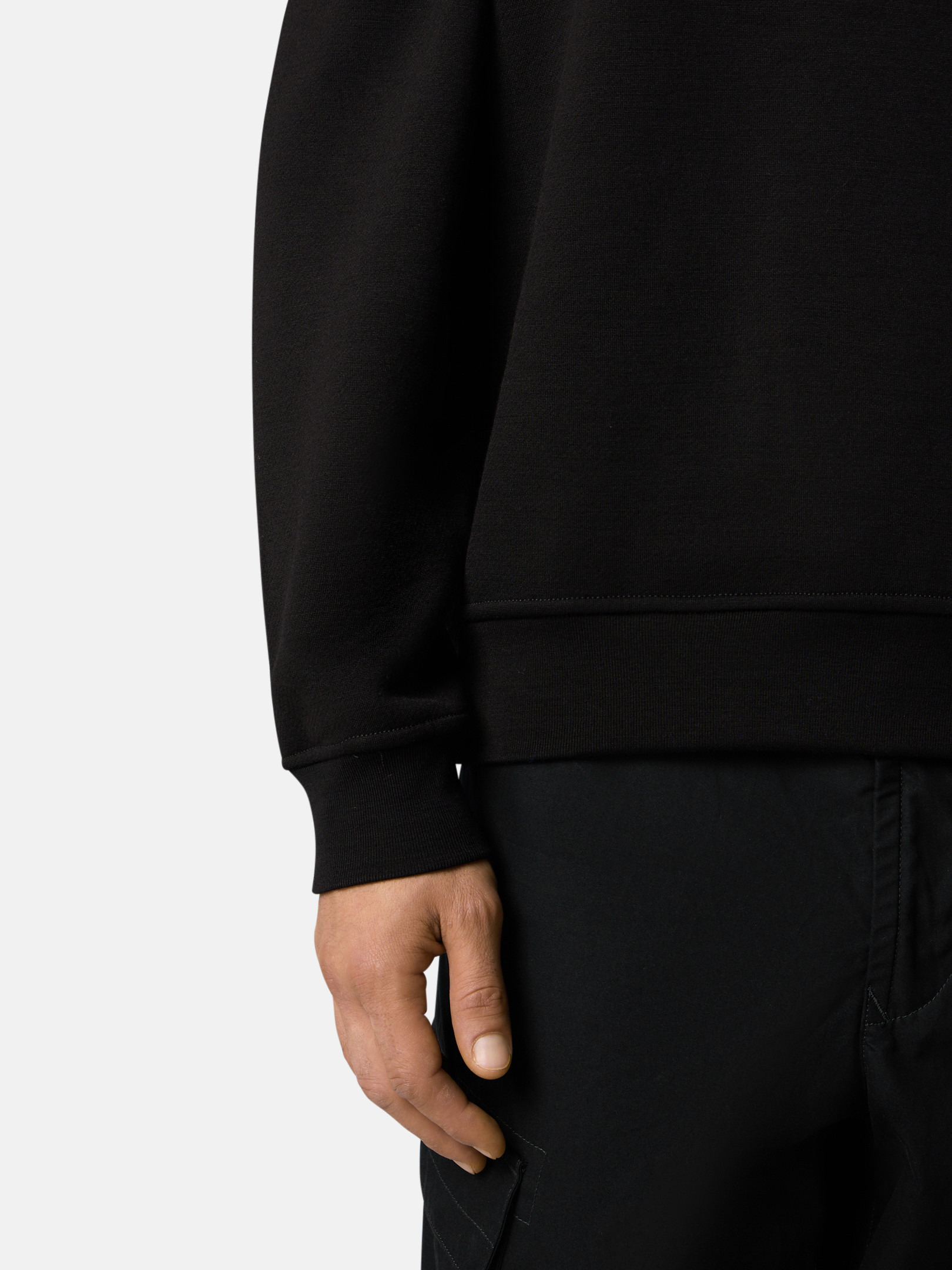 6100047 COTTON WOOL FLEECE_STONE ISLAND GHOST - 5