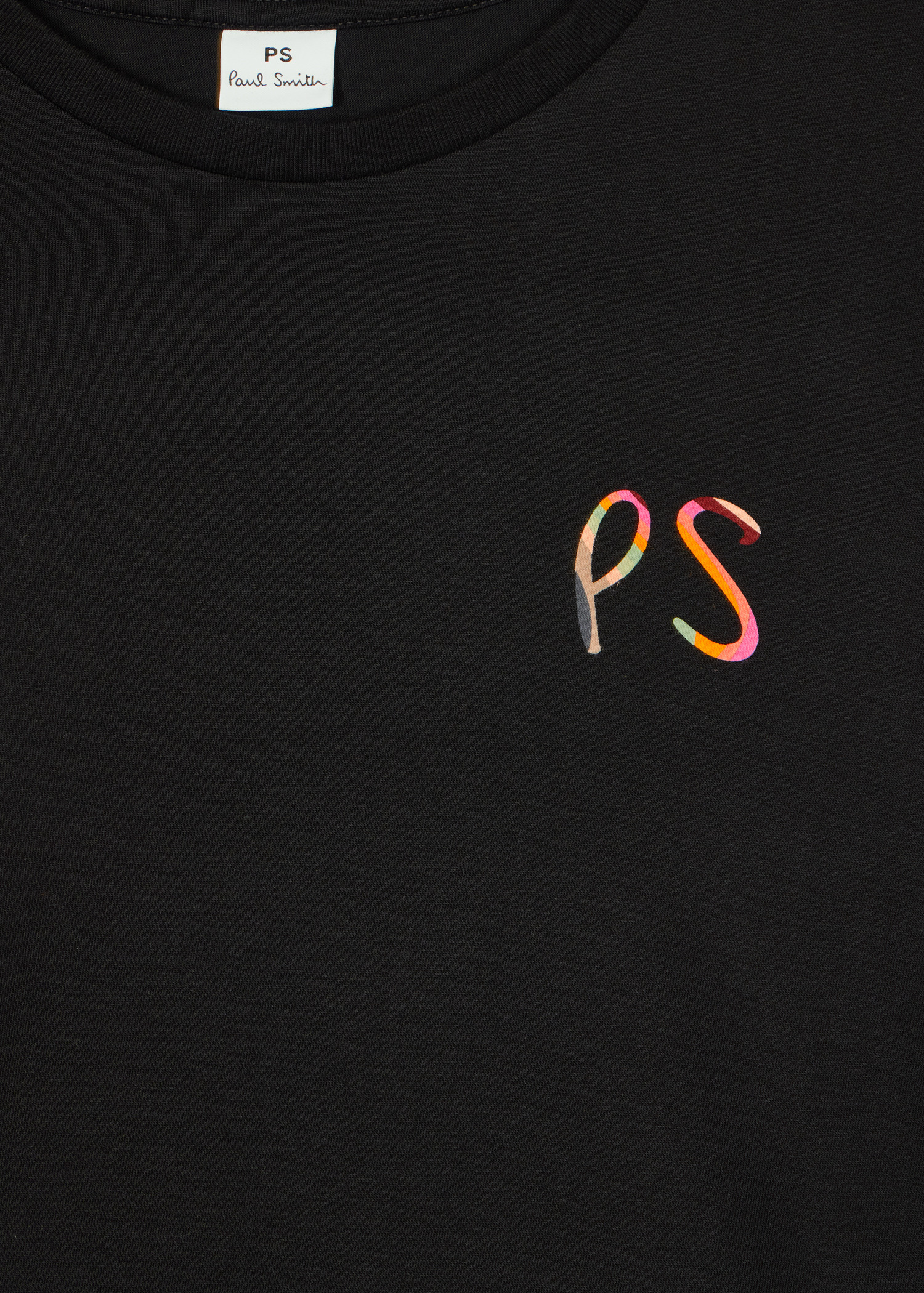 Women's Black 'Swirl' PS Logo T-Shirt - 2