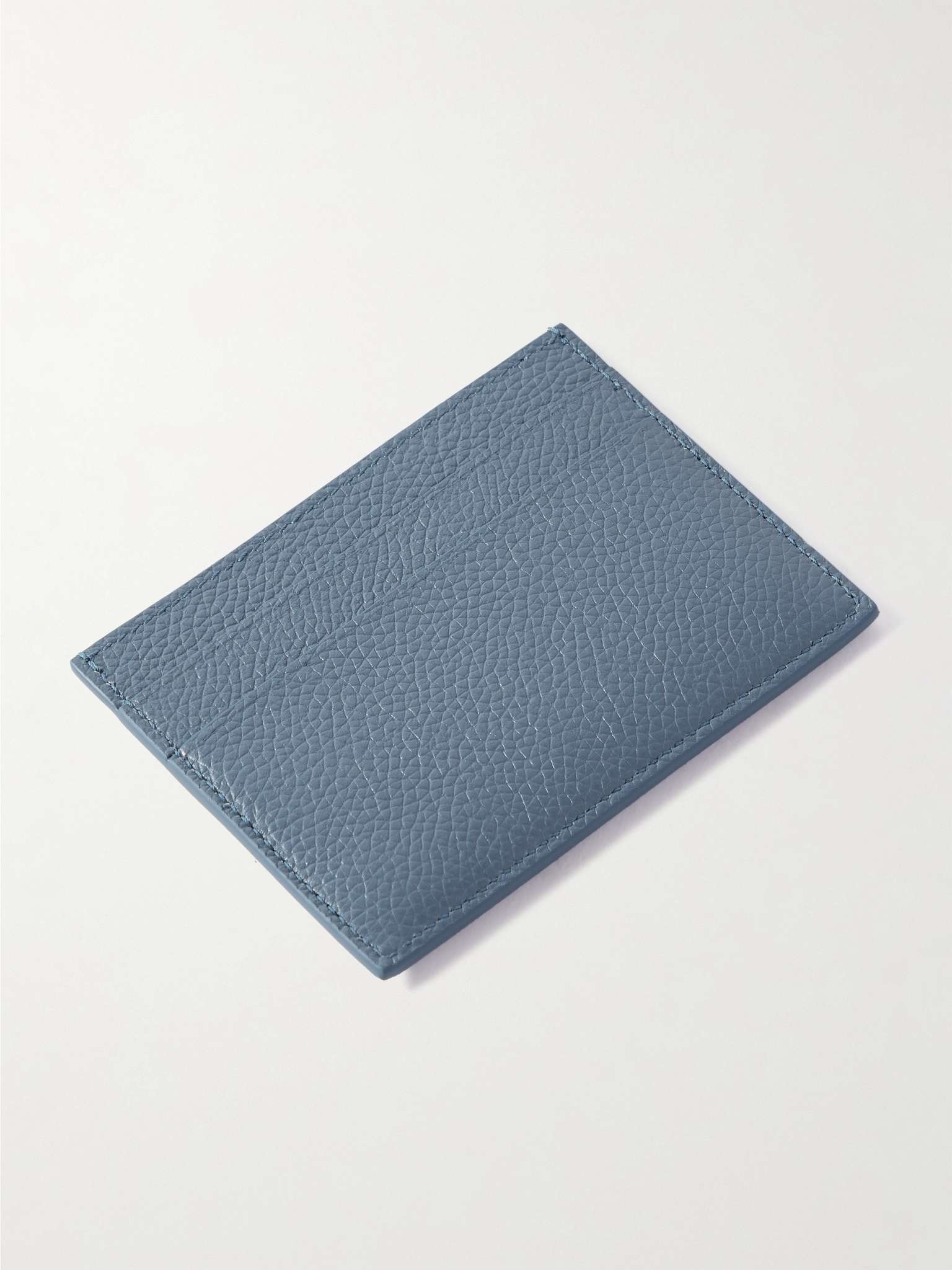 Logo-Print Full-Grain Leather Cardholder - 3