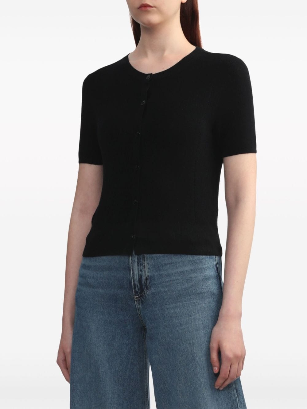 short-sleeve knit cardigan - 3