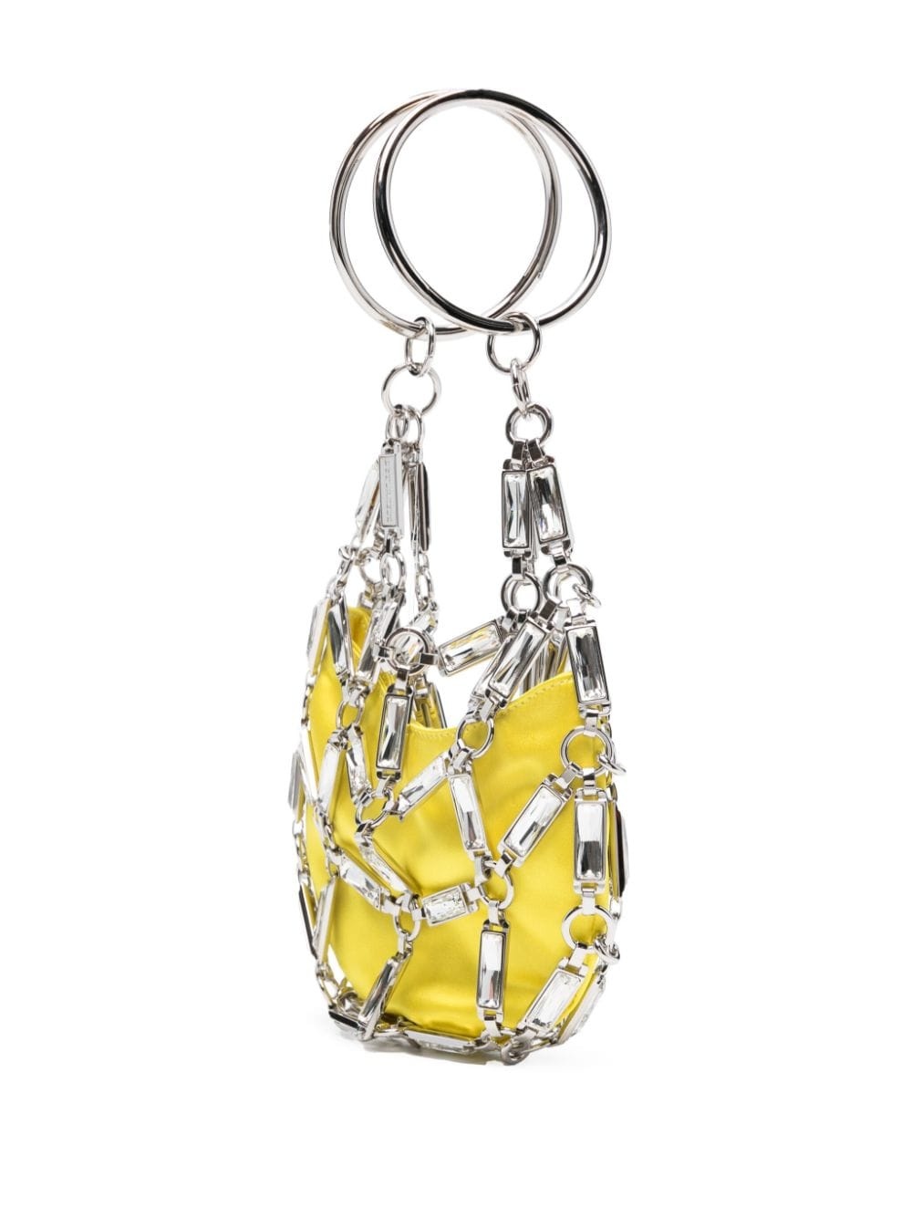 Cage crystal-embellished bag - 3
