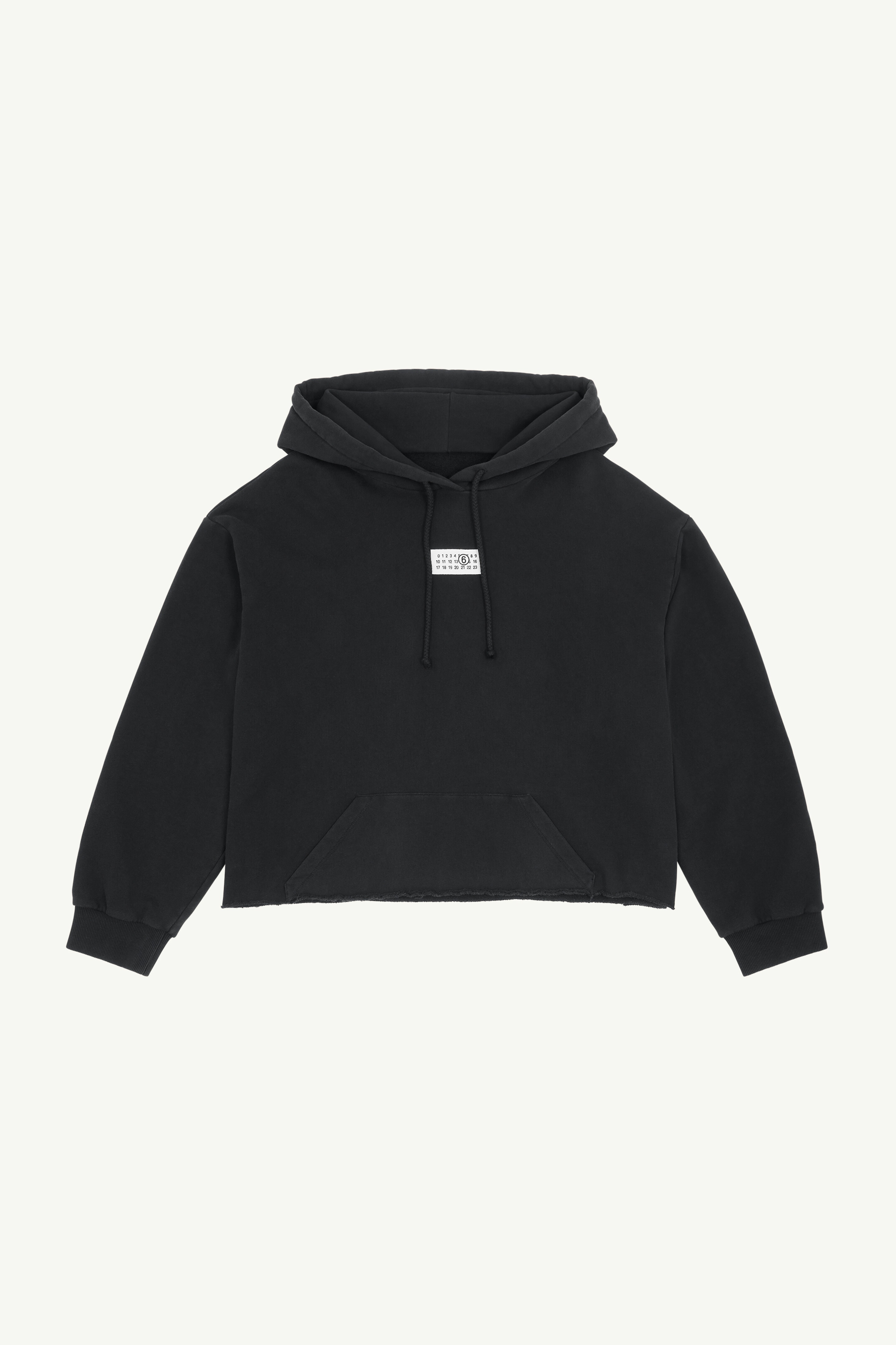 Black Unbrushed Cotton Sweater - 1