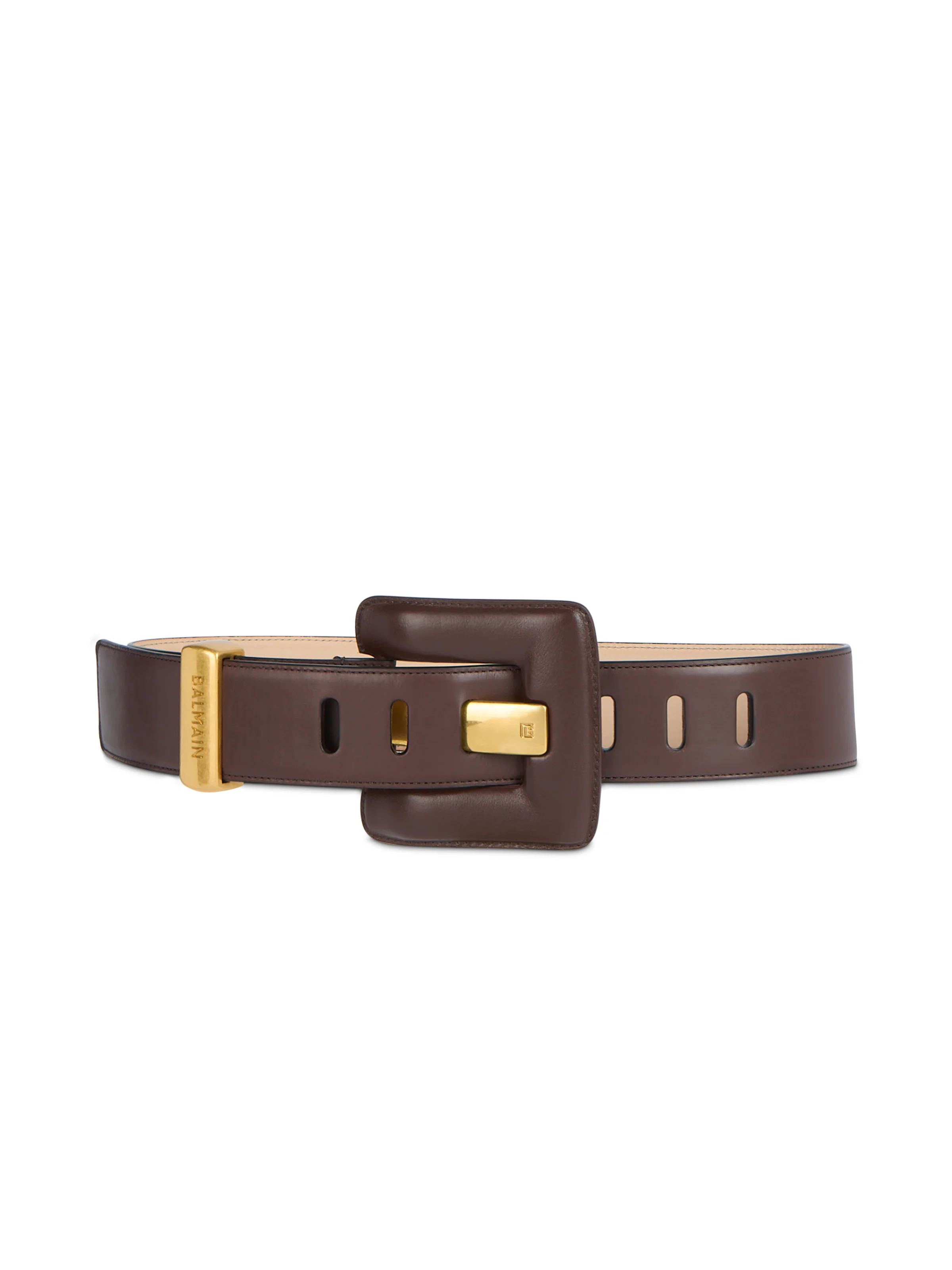 Anthem large smooth leather belt - 1