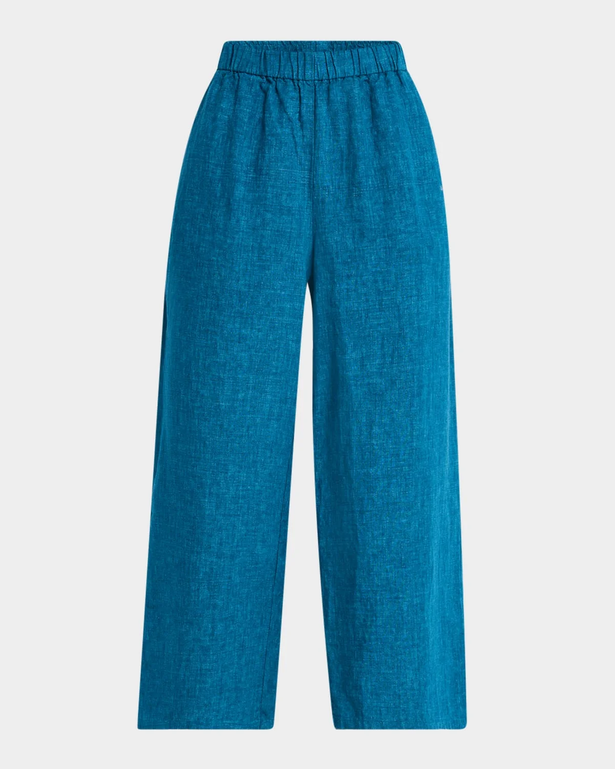Cropped Wide-Leg Organic Linen Pants - 1