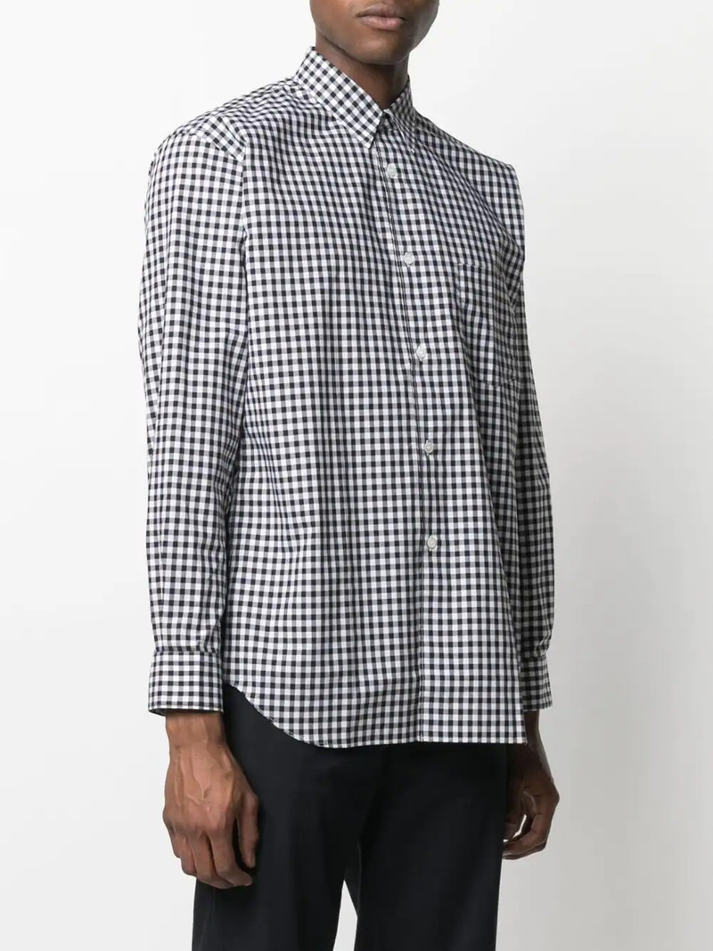 check-print cotton shirt 3
