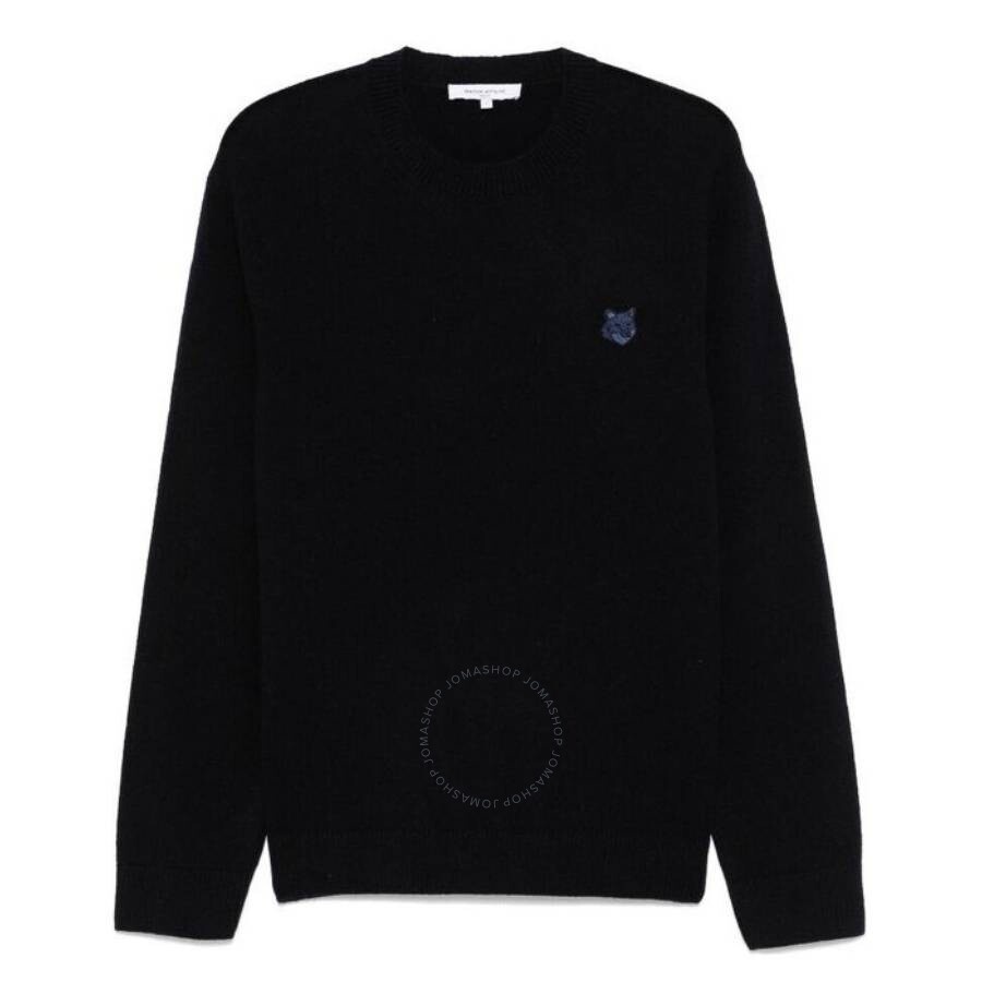 Maison Kitsune Fox Head Patch Lambswool Jumper - 1
