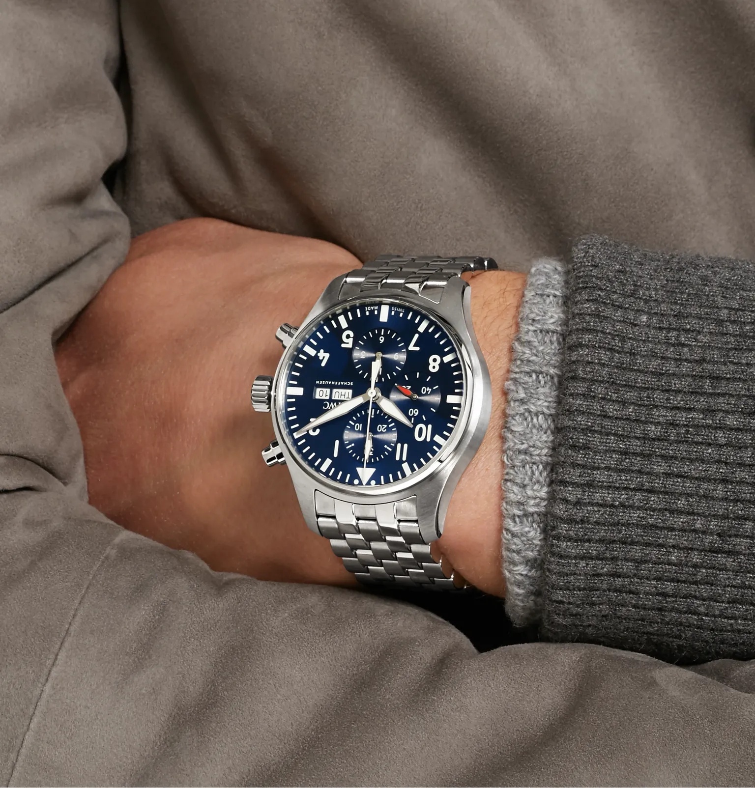 Pilot's Le Petit Prince Edition Chronograph 43mm Stainless Steel Watch, Ref. No. IW377717 - 2