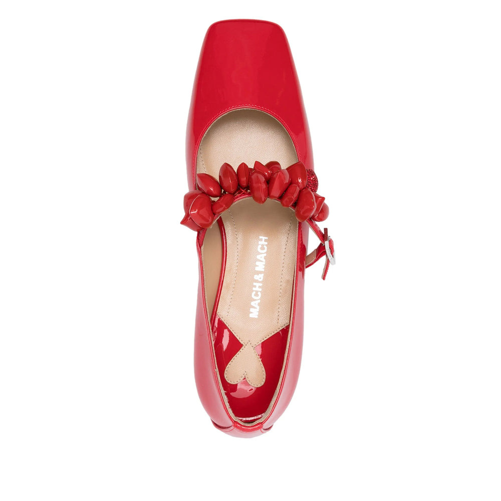 Mach & Mach Red Ballet Flats Women - 3