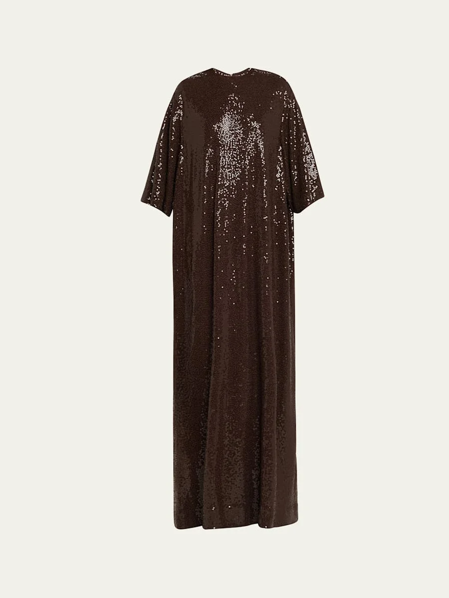 Hand Embellished Caftan Gown - 1