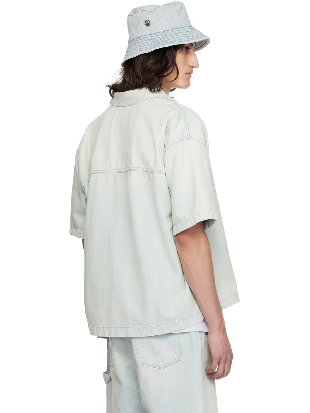 Blue Hardware Denim Shirt - 3