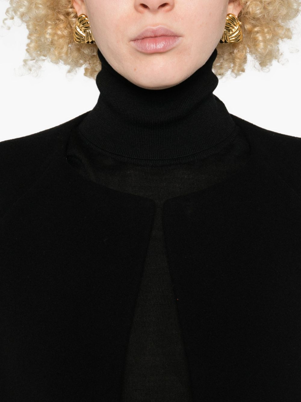 bell-sleeve coat - 5