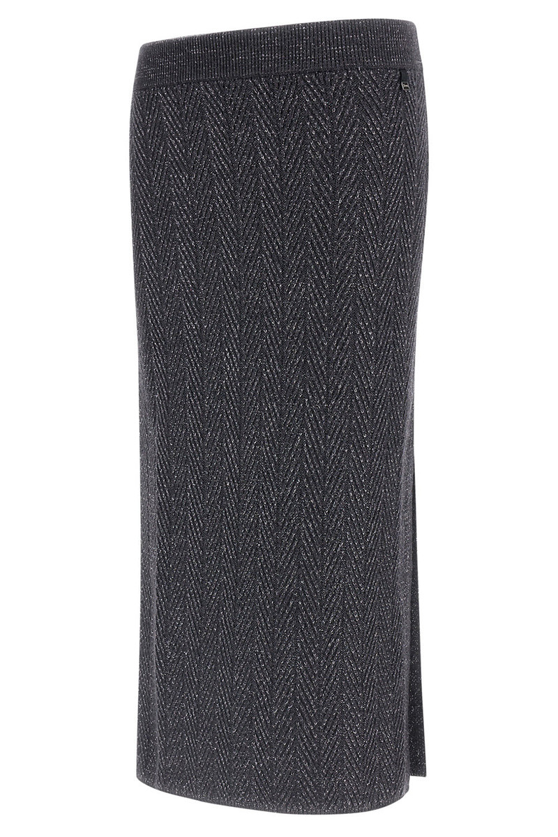 Shiny Herringbone Skirt 6