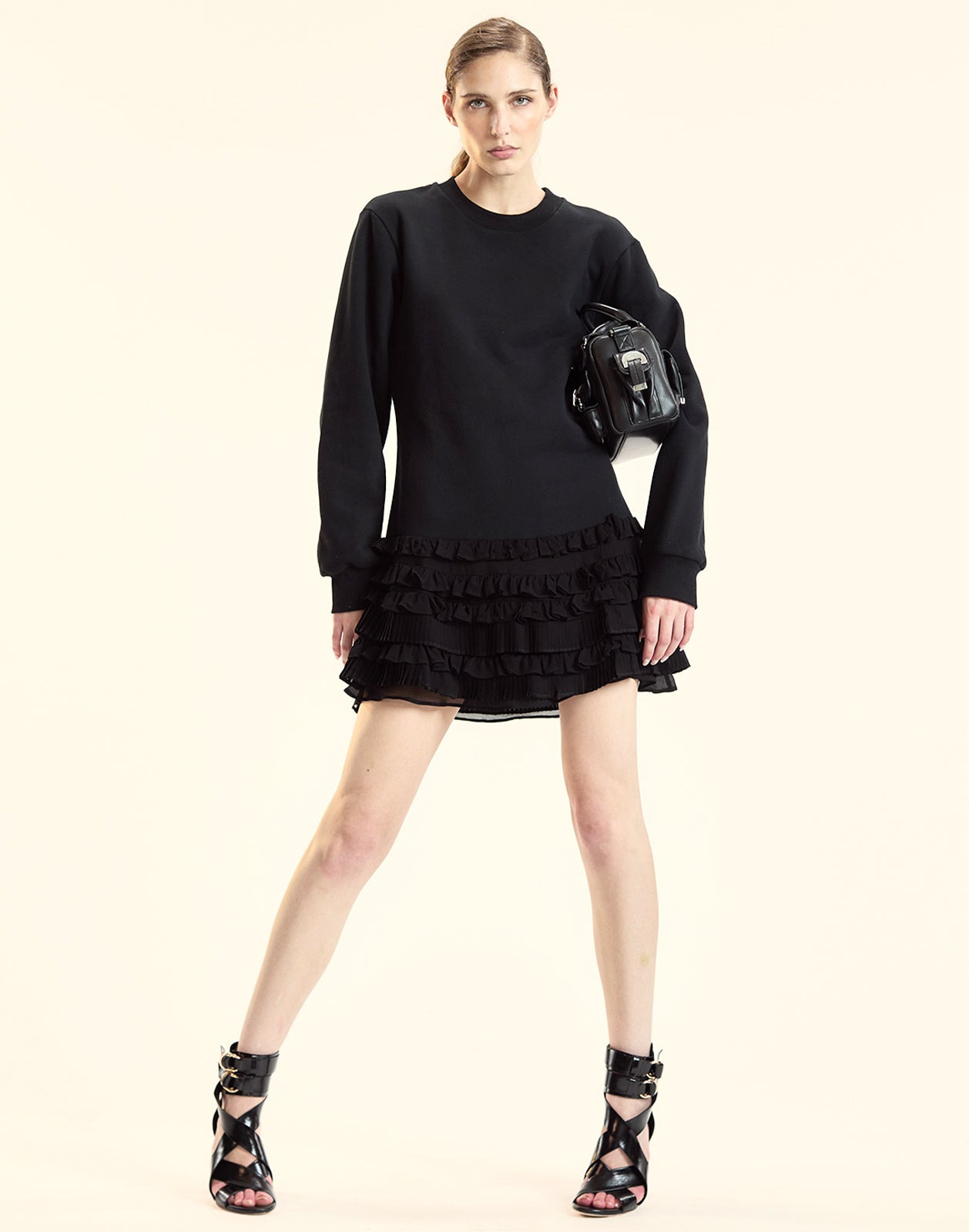 Bella Ruffle Combo Dress - 3