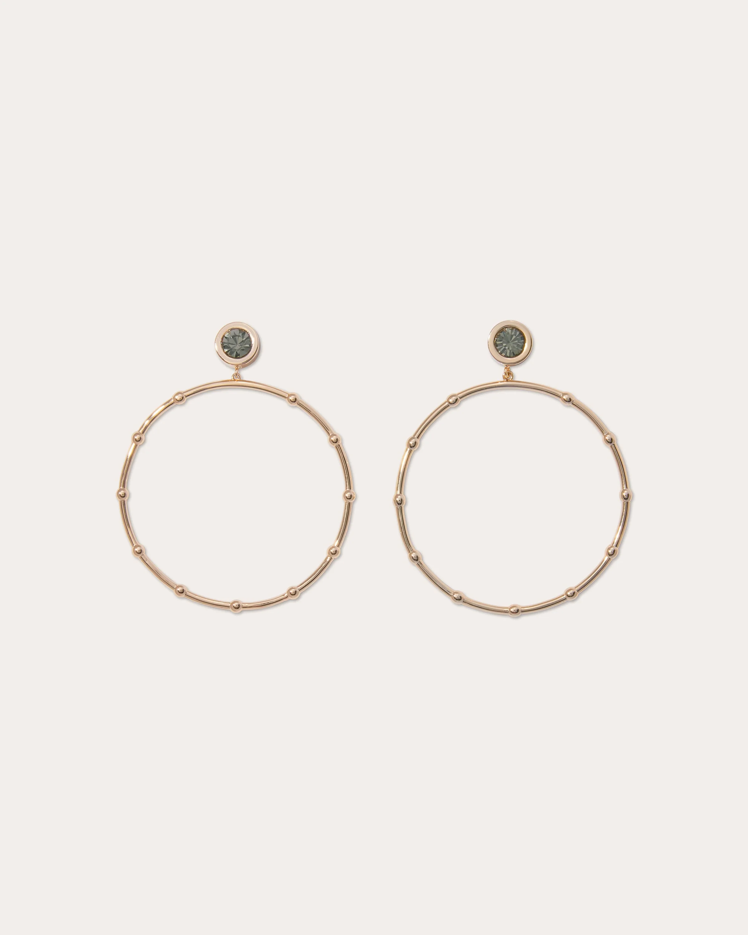 Angely Drop Hoop Earrings - 1