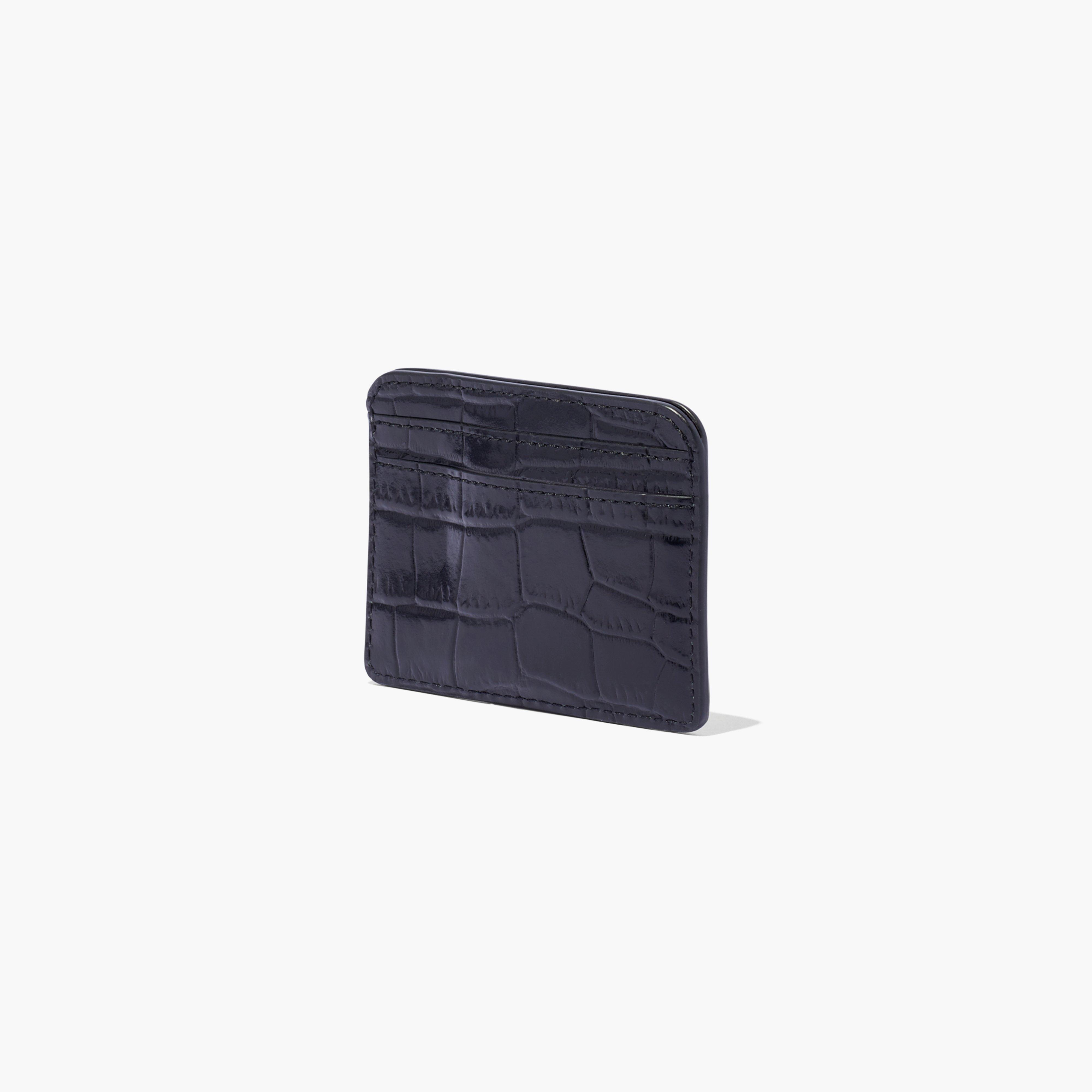 THE CROC-EMBOSSED CARD CASE - 2