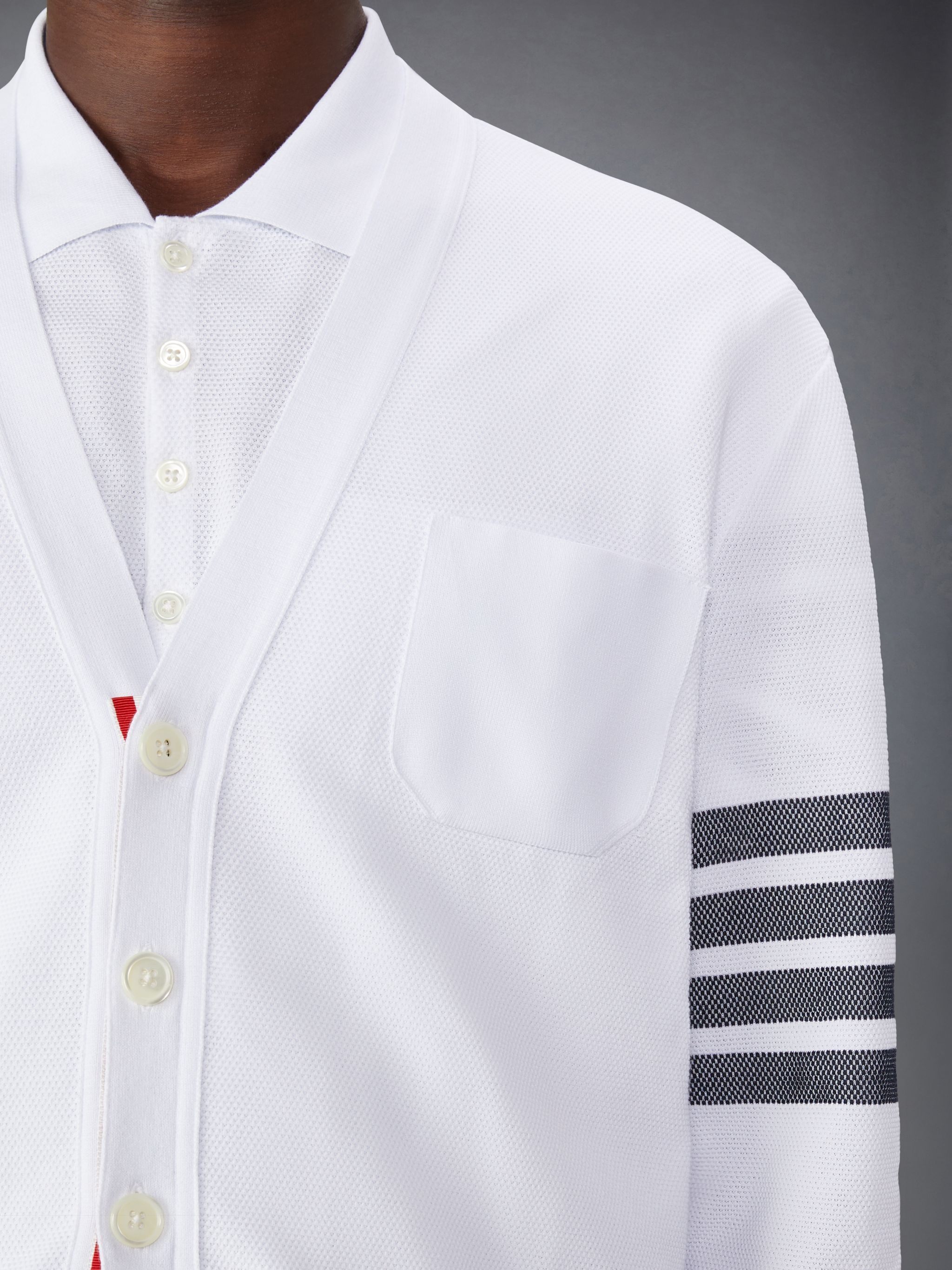 4-Bar cotton cardigan - 6