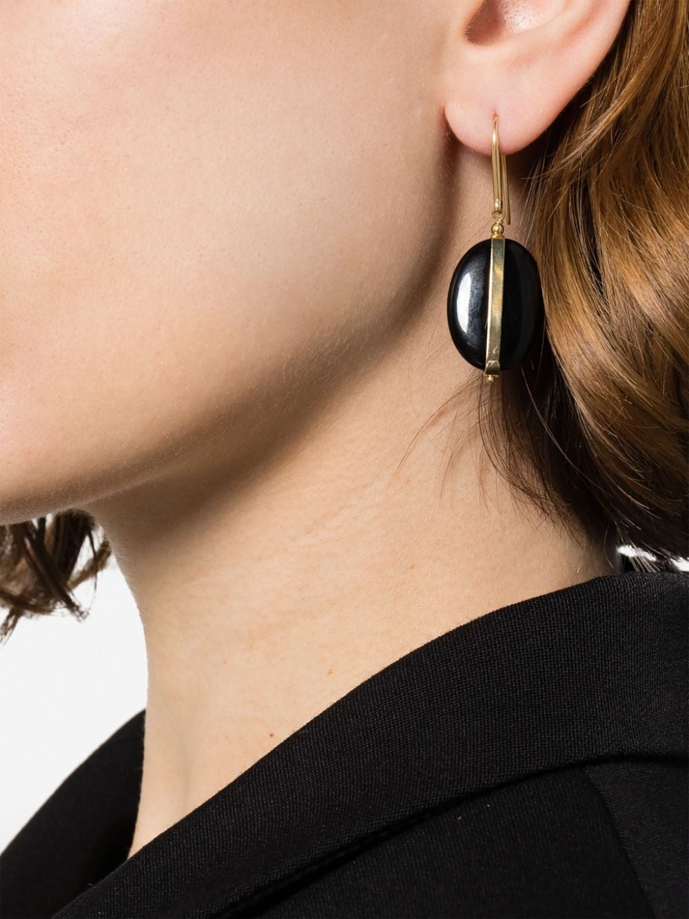 stone-embellished drop earrings - 2