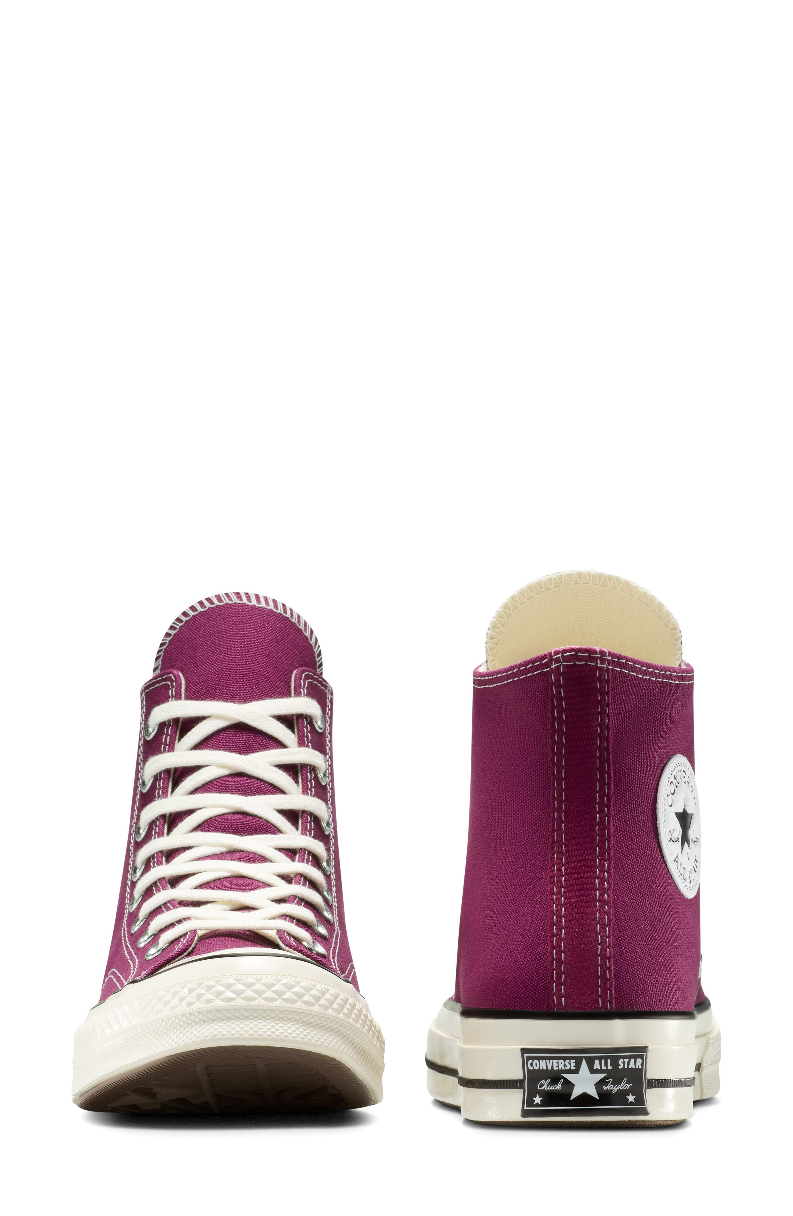 Converse Gender Inclusive Chuck 70 High Top Sneaker in Frozen Acai/Egret/Black at Nordstrom - 3