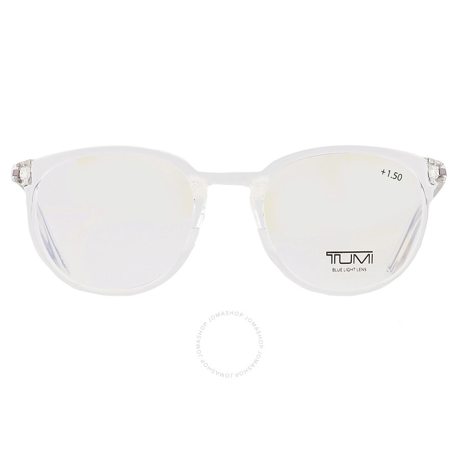 Tumi - Tumi Reading Oval Men's Eyeglasses VTU801 CRY 50 +1.50 - 1