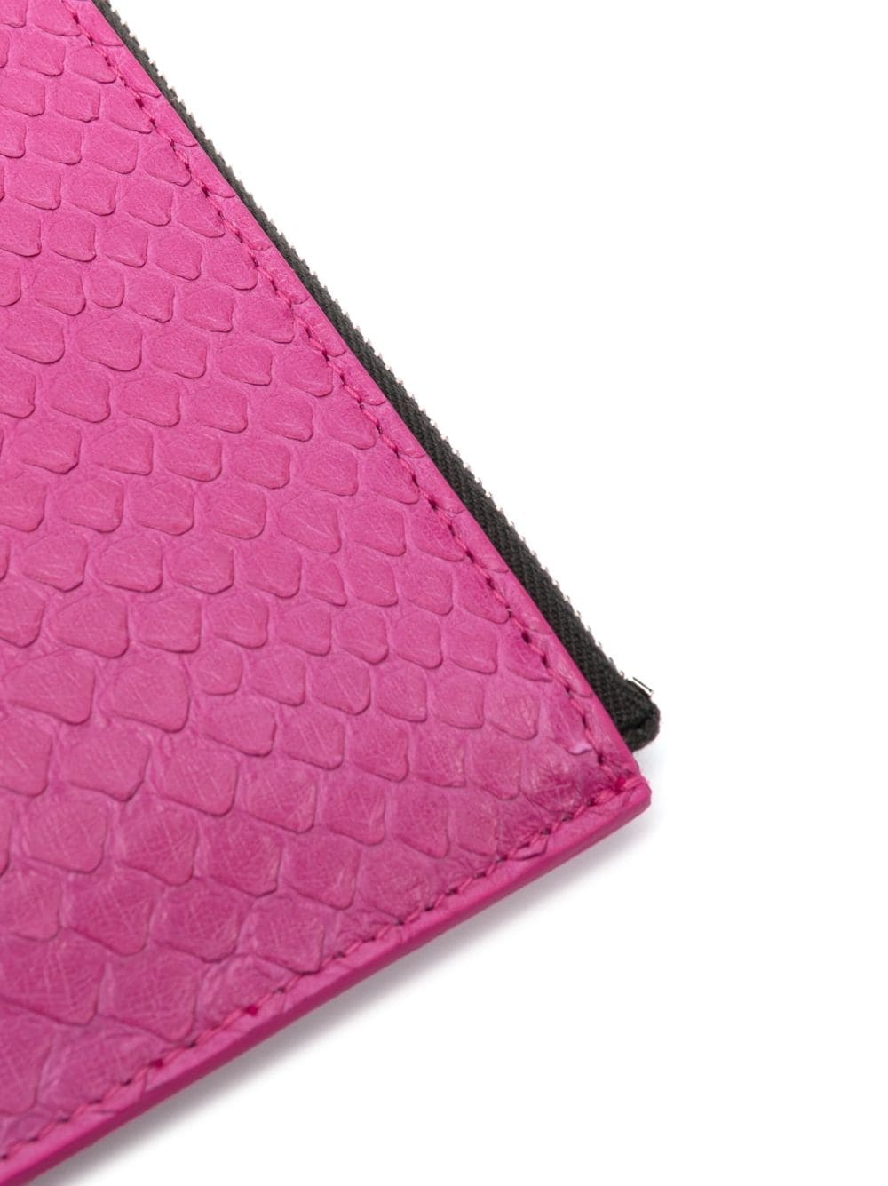 snakeskin-effect zip-around wallet - 2