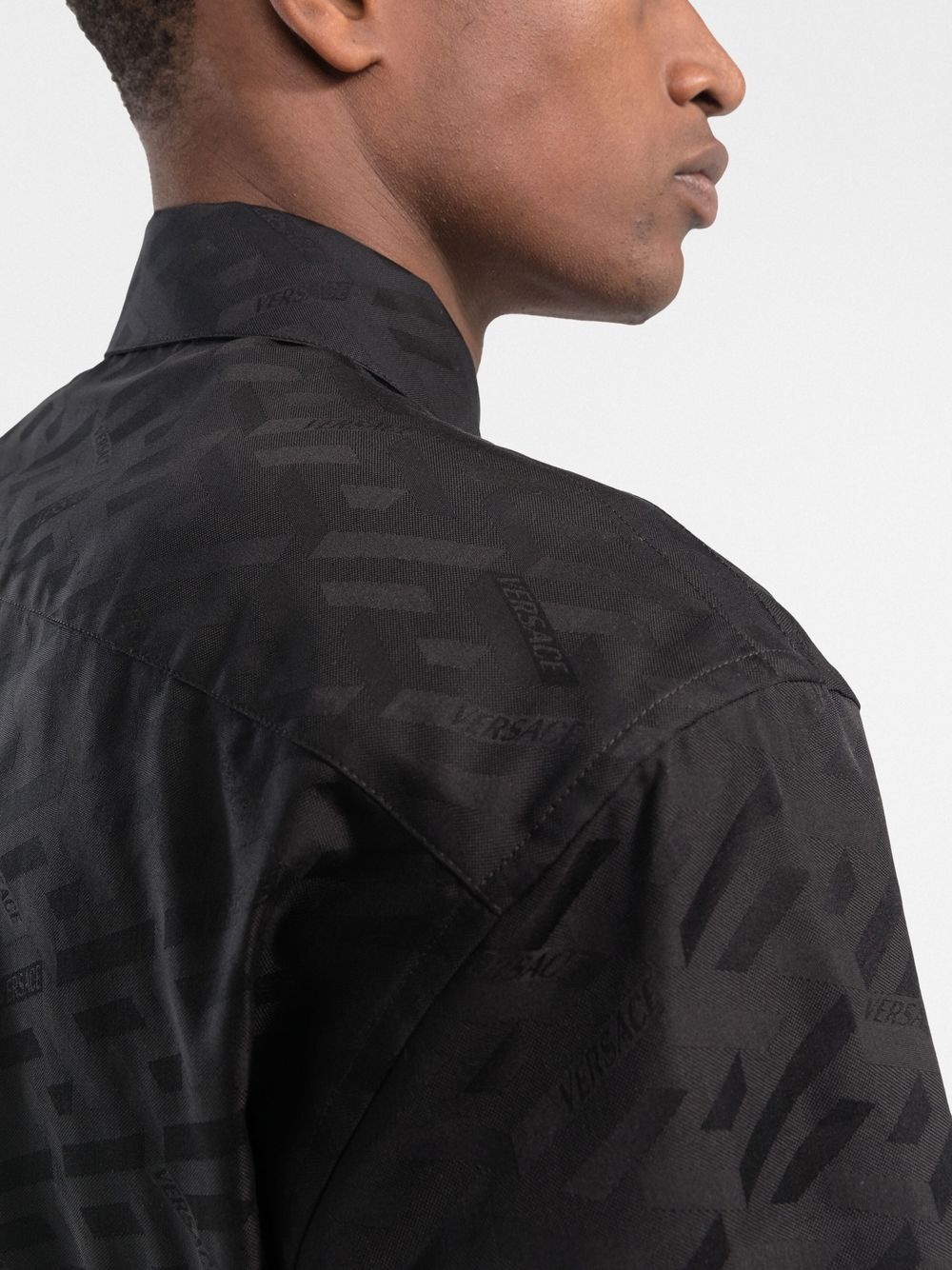 La Greca logo-jacquard shirt - 5