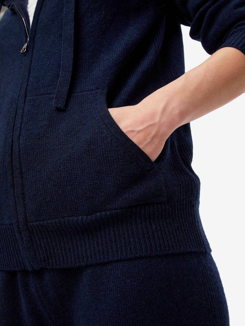 Women's Hoodie Daphne Cashmere Navy - 6