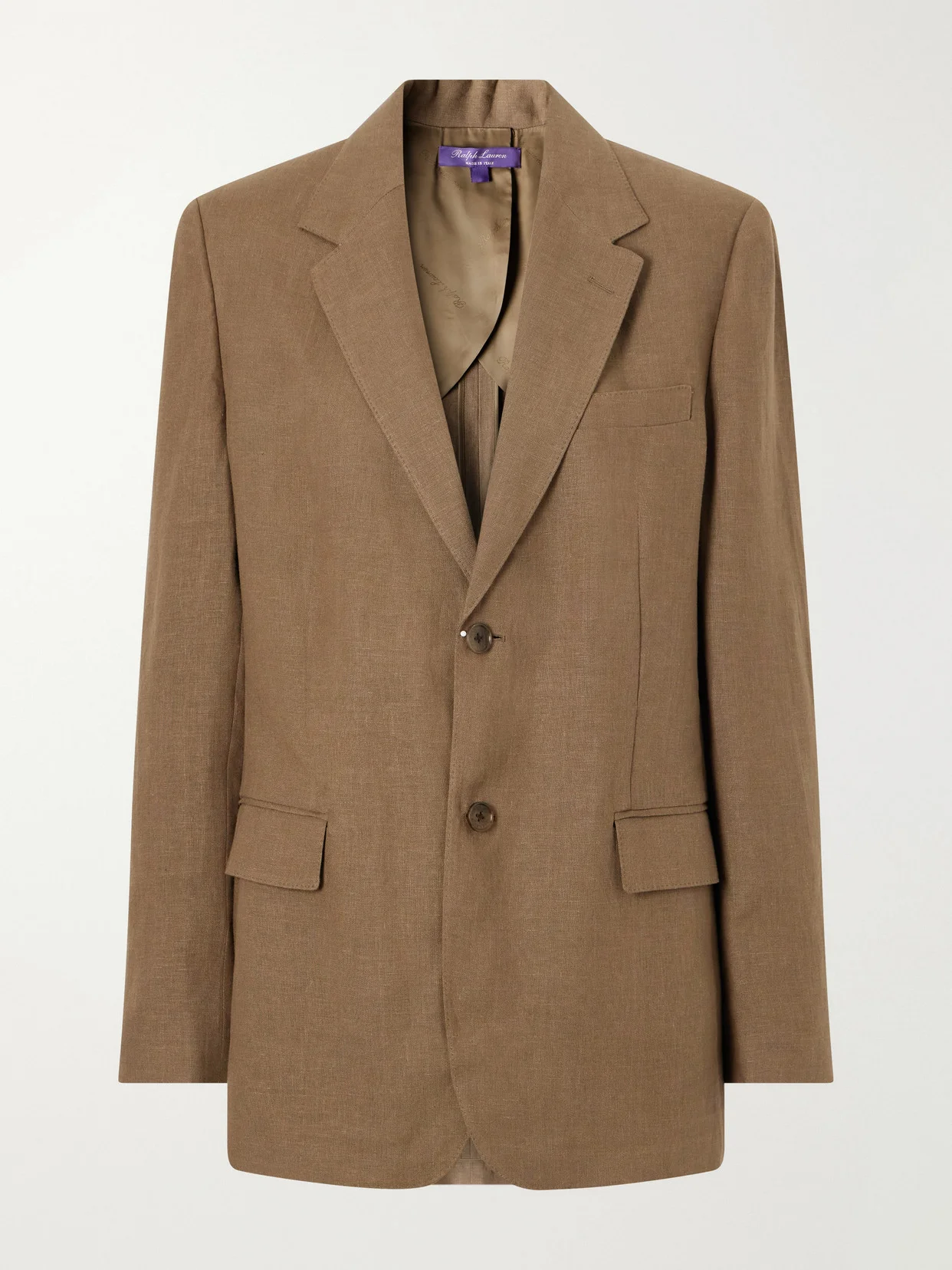 Marcy Single-breasted Linen Blazer - 1
