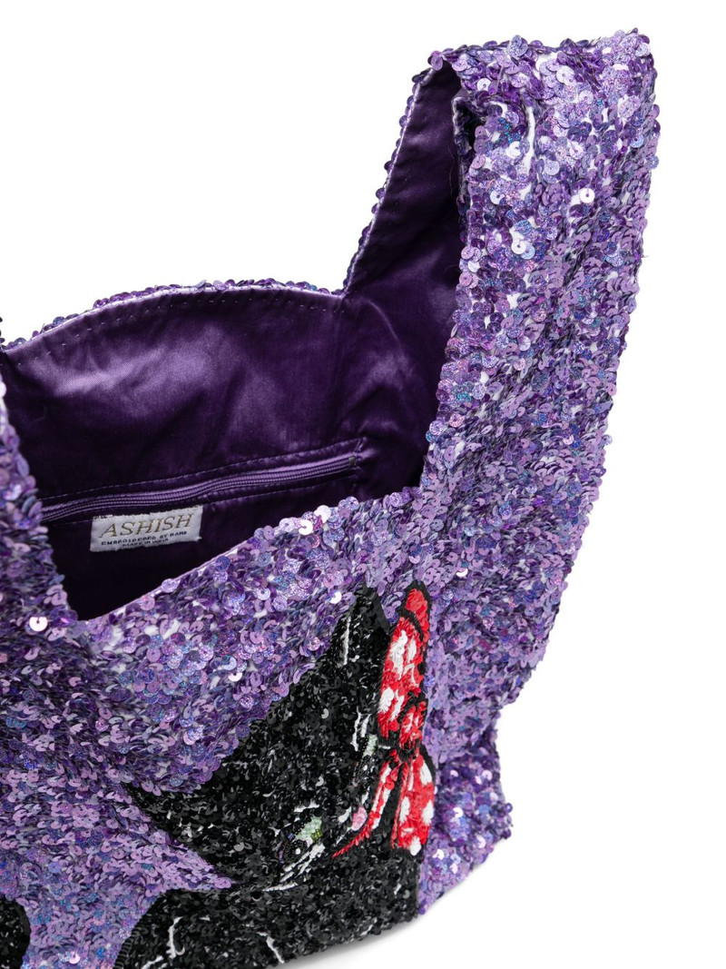 sequin-embellished tote bag 5
