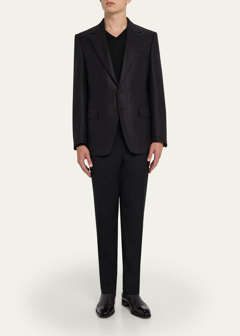 TOM FORD Men's Wool Pied De Poule Single-Breasted Sport Coat outlook