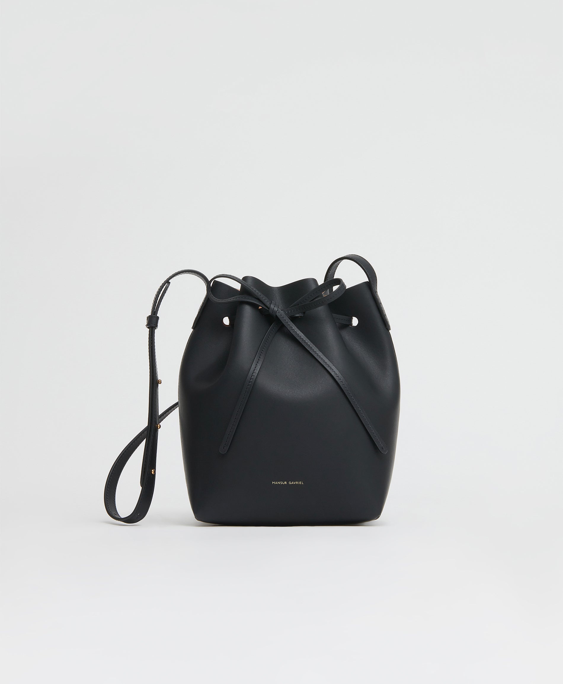 Mansur Gavriel Mini Leather Bucket Bag