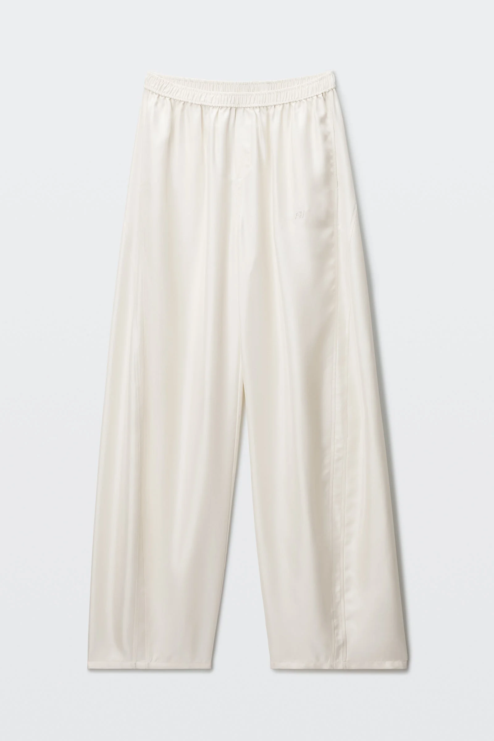 silk mid-rise track pant - 1