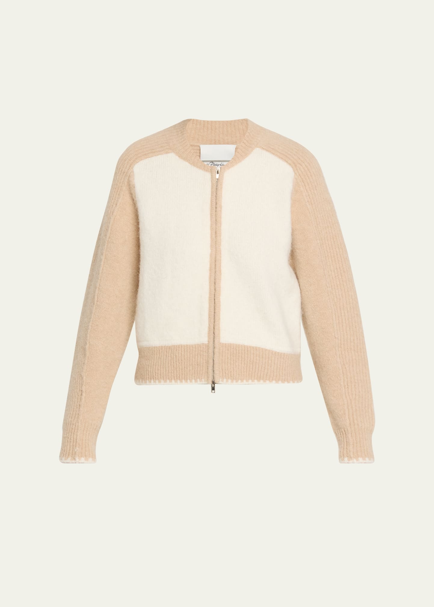 Zip Wool-Blend Cardigan - 1