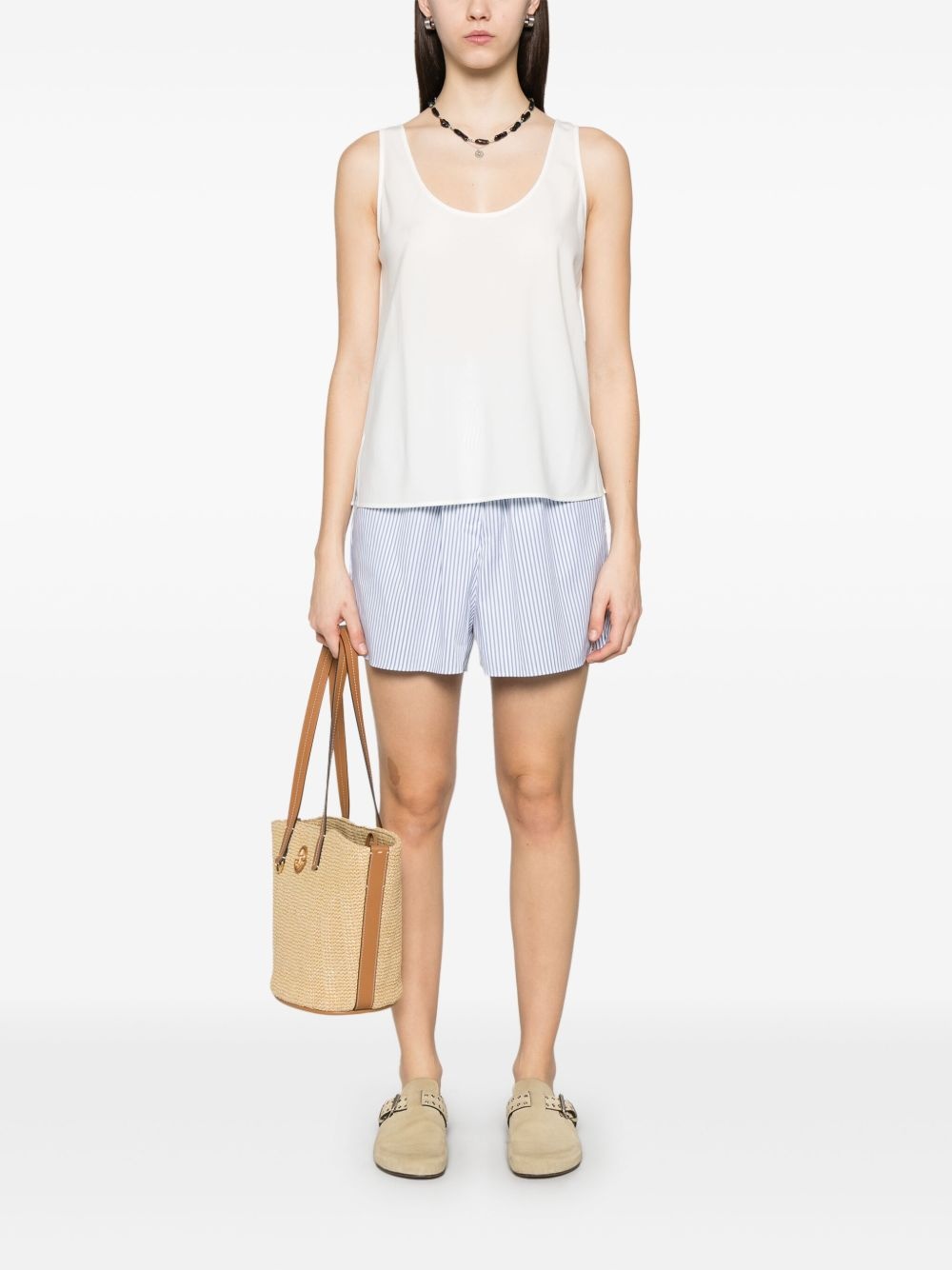 charmeuse tank top - 2