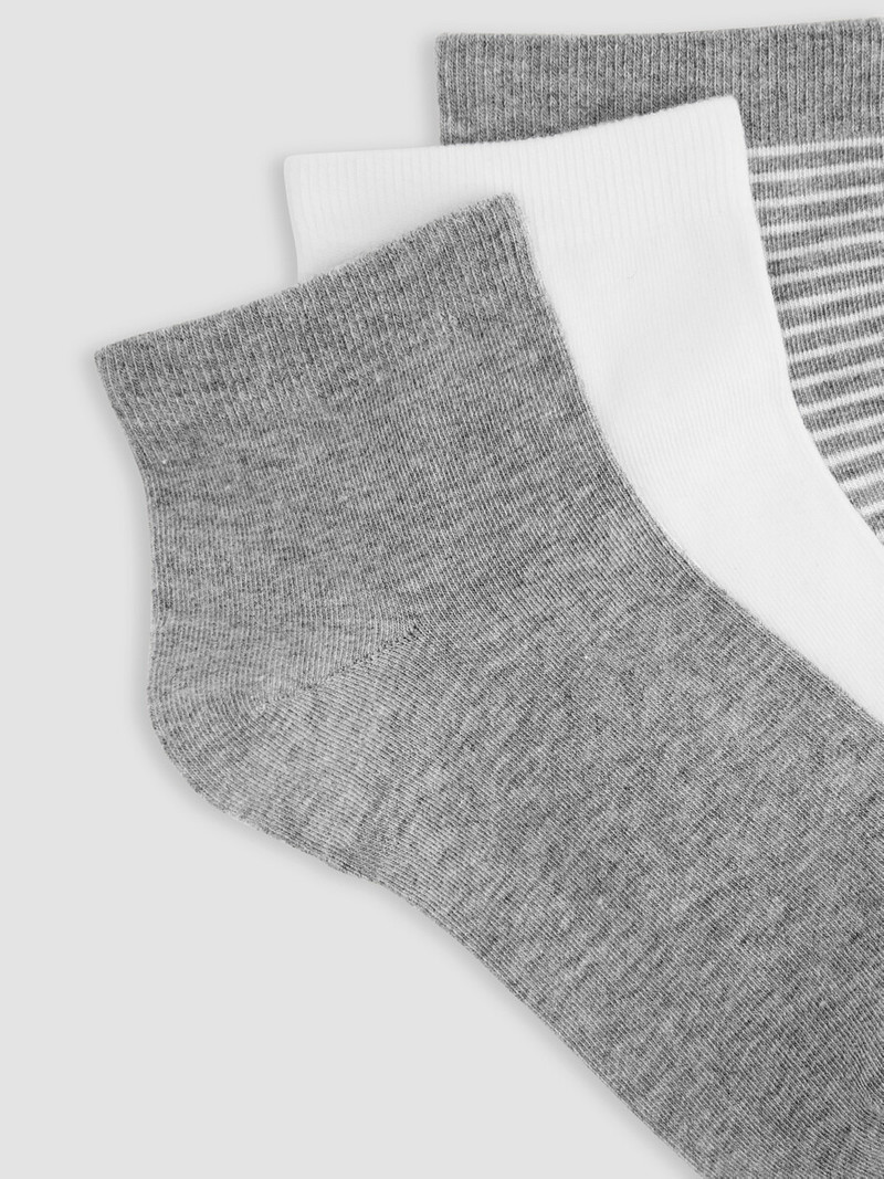 EILEEN FISHER Cotton Ankle Sock 3-Pack outlook