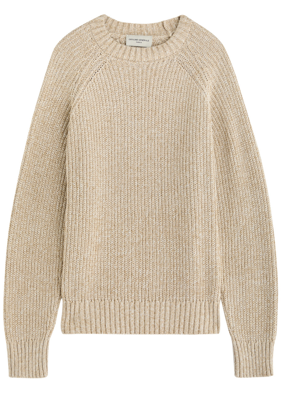 Officine Générale Ray Ribbed Cotton Jumper - 1