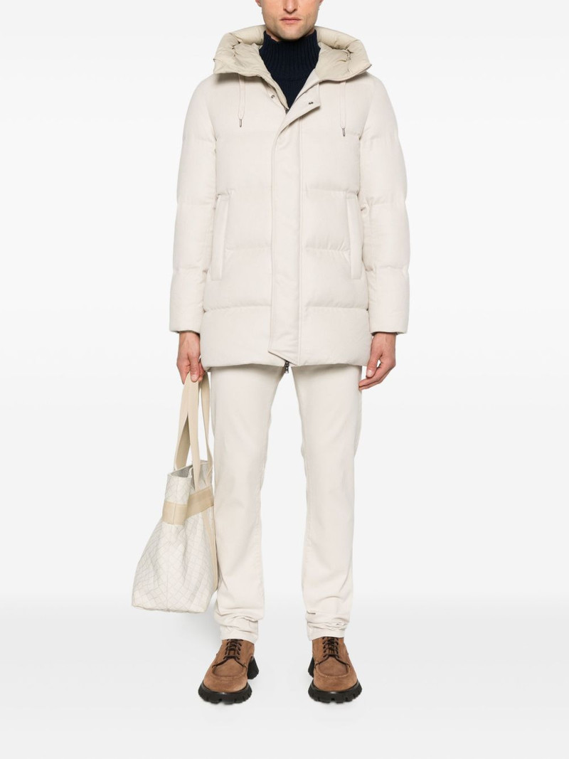 Herno hooded quilted coat outlook