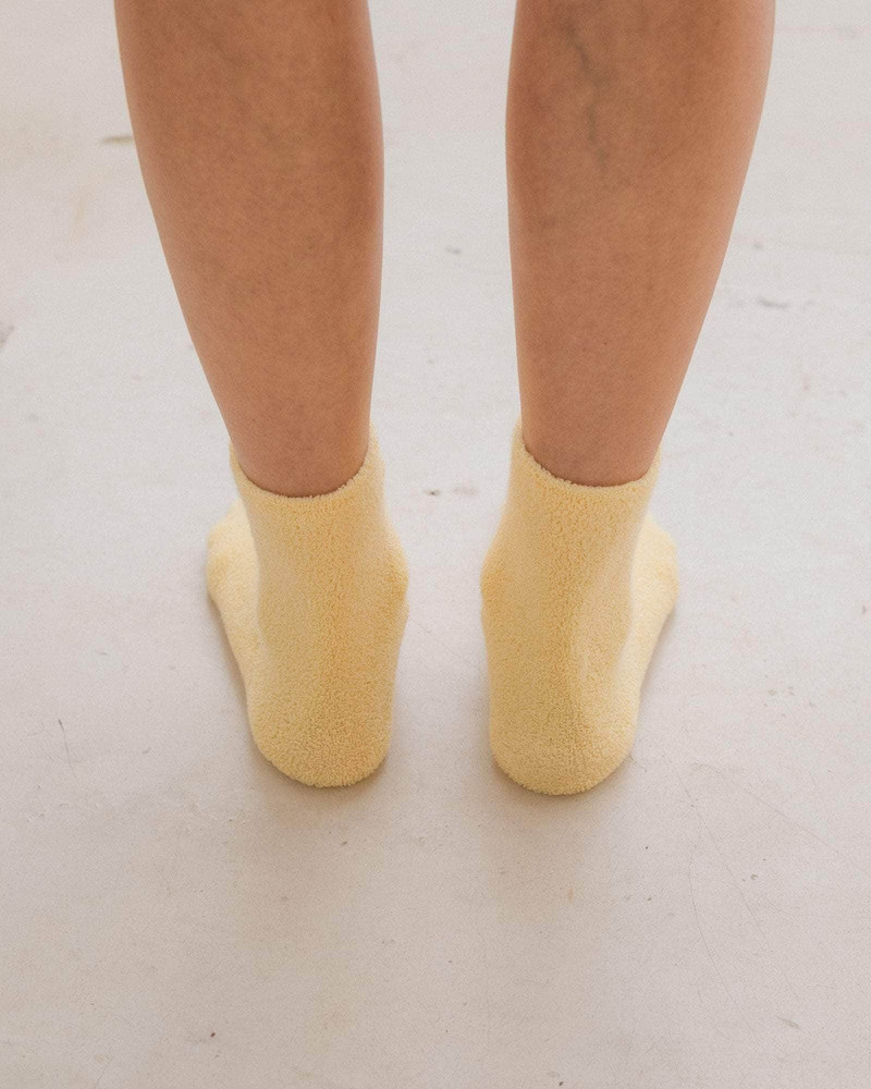 BASERANGE Buckle Overankle Socks - Textured Organic Cotton outlook