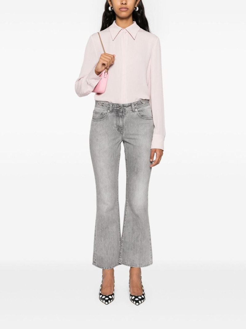 Valentino pointed-collar silk shirt outlook