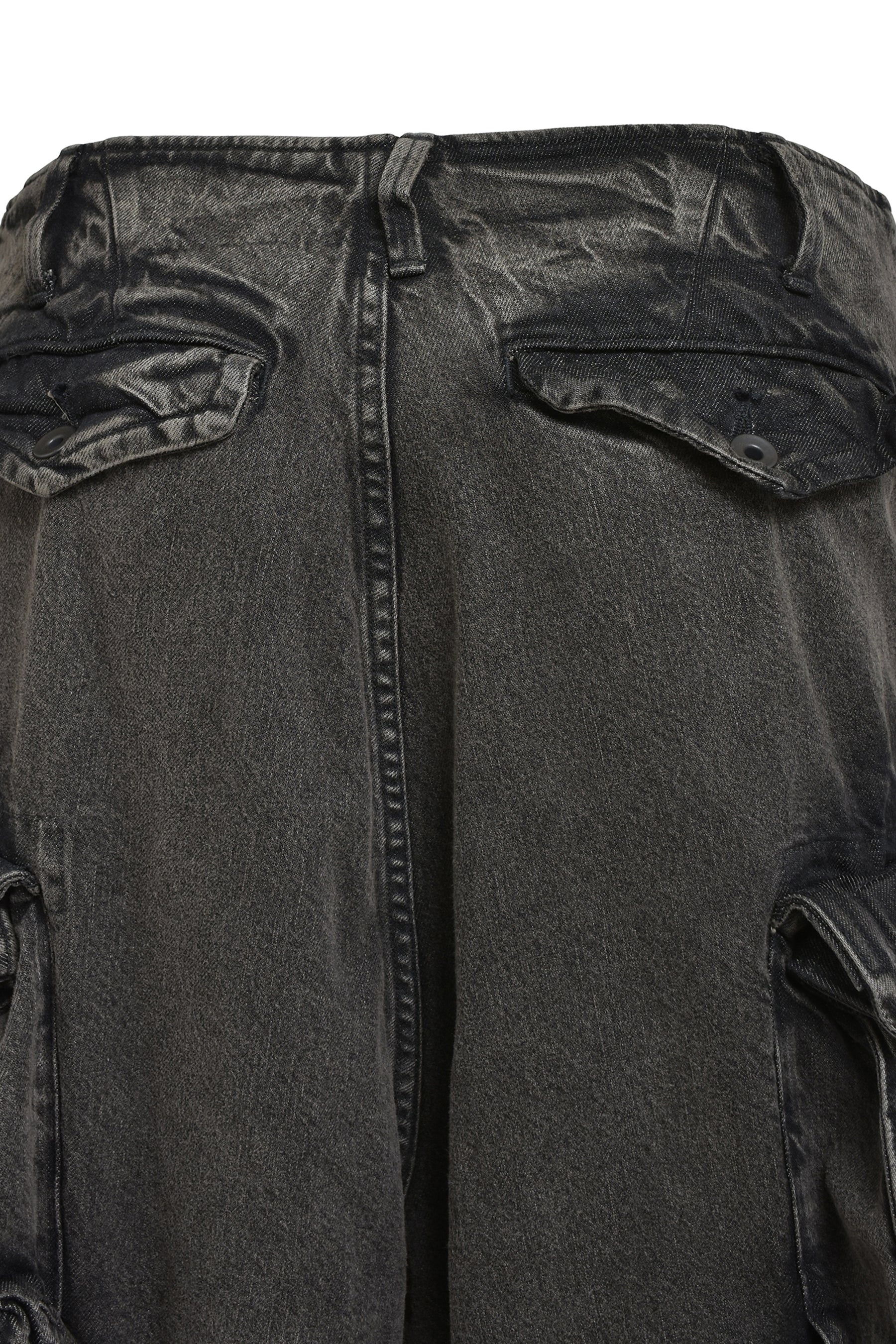 12OZ COATED DENIM GASMASK CARGO TROUSER / CHA - 5