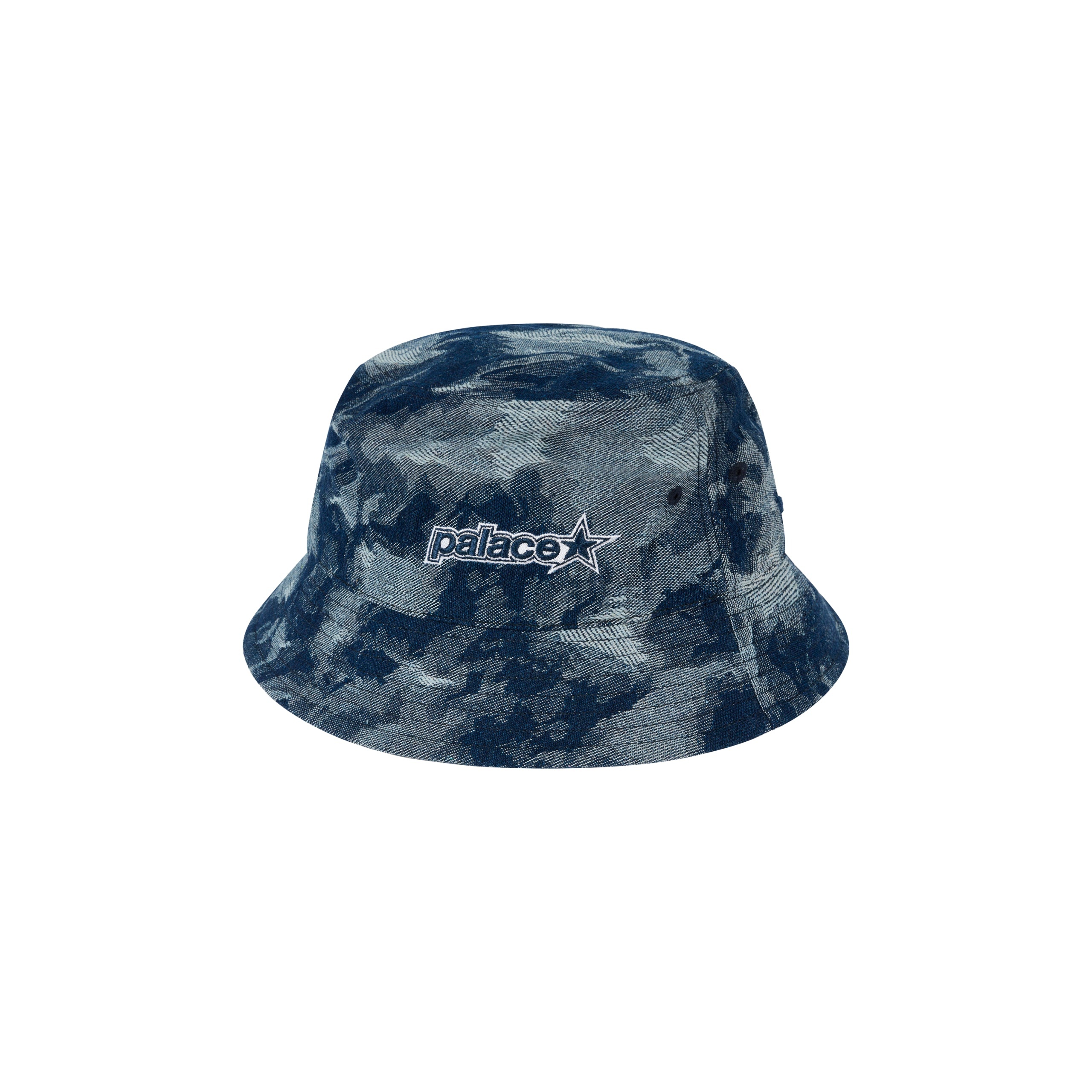 P STAR BUCKET HAT STONEWASH DENIM - 1
