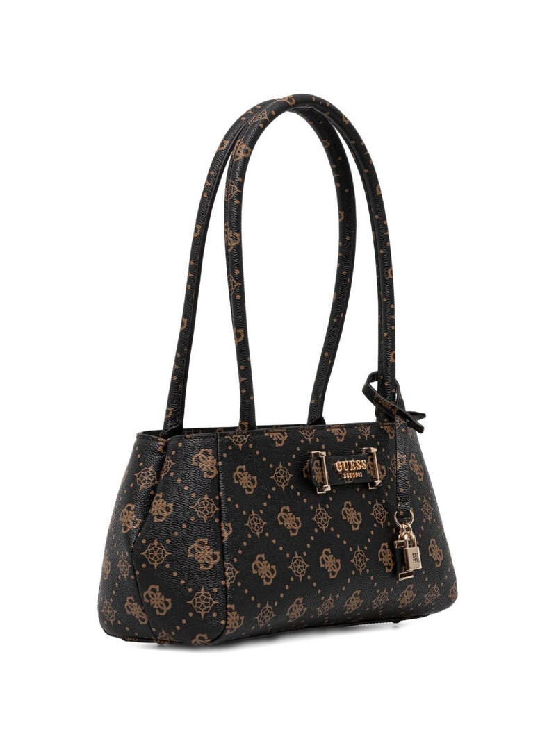 GUESS USA Carrie monogram padlock-charm tote bag outlook