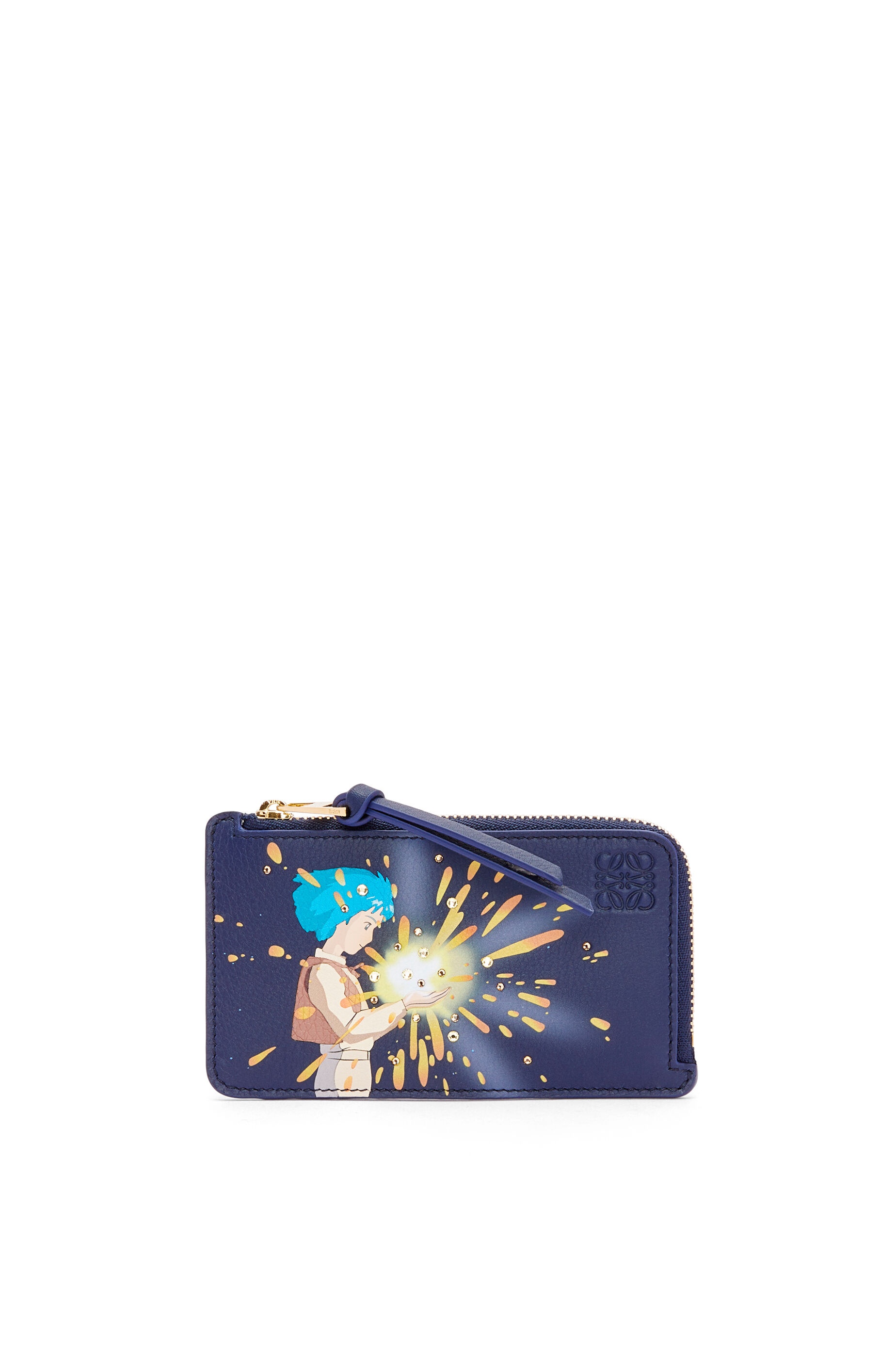 Magical Sky coin cardholder in classic calfskin and crystal - 1