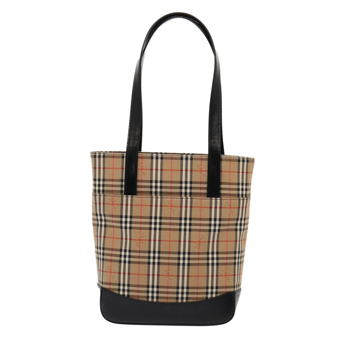 Burberry Nova Check Tote Bag Canvas Beige Gold - 2
