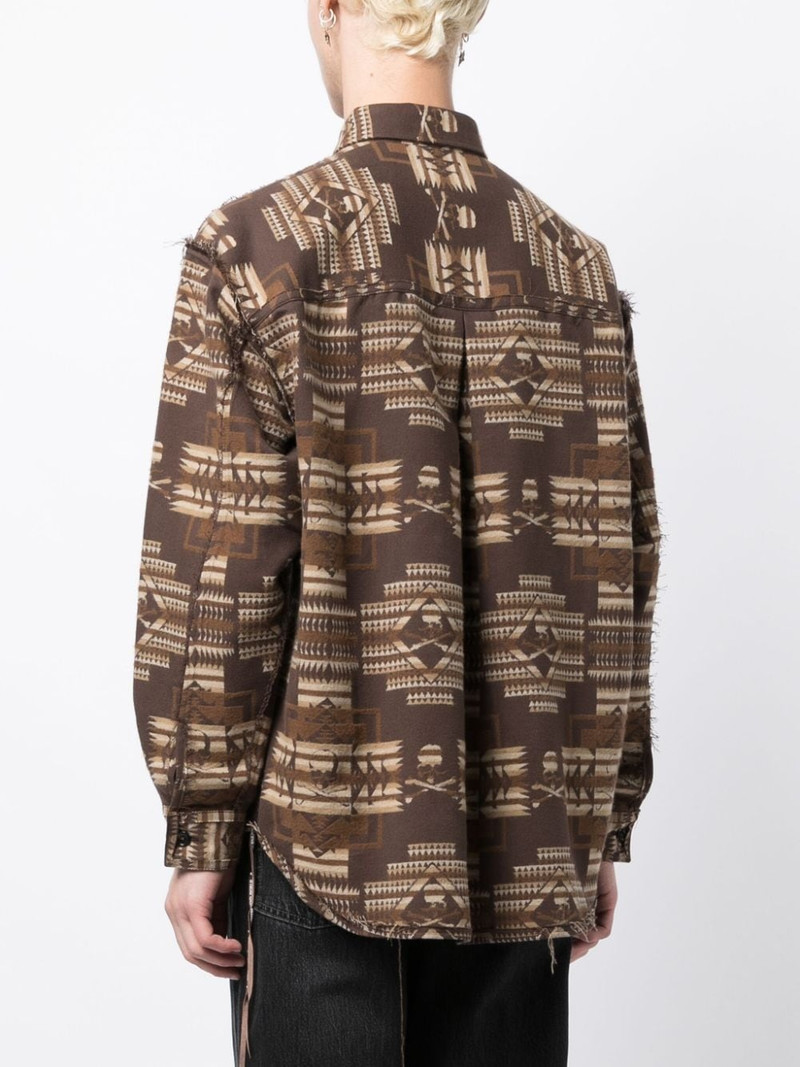 Chimayo jacquard cotton shirt 4