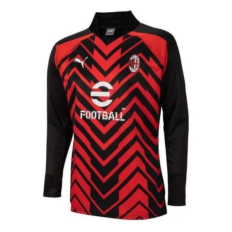 PUMA 23-24 AC Milan Pre-Match Knit Jersey 'Red Black White' 772232-01 - 1