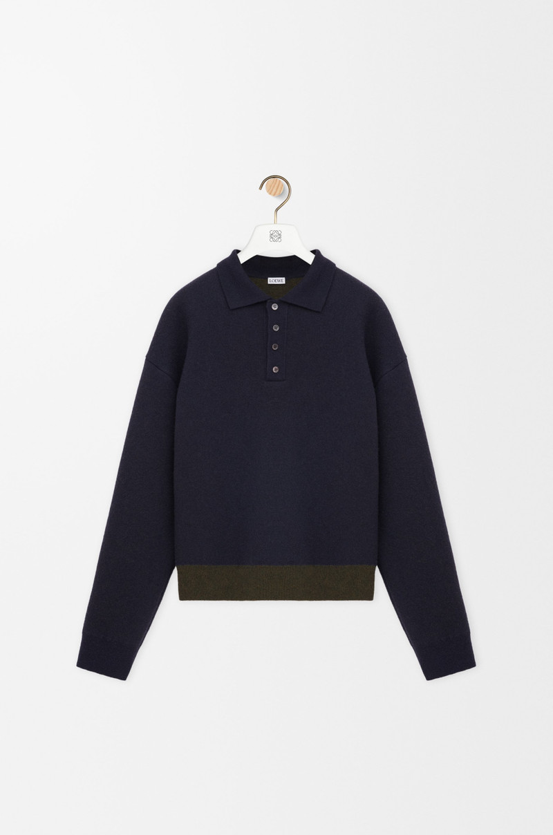 Polo sweater in wool 1