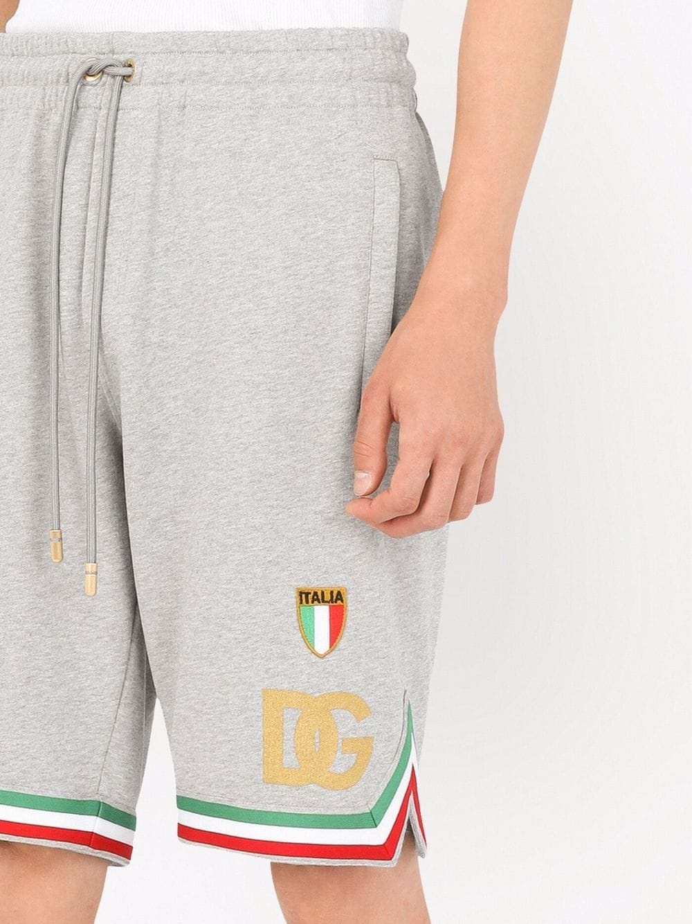 Italia cotton track shorts - 5